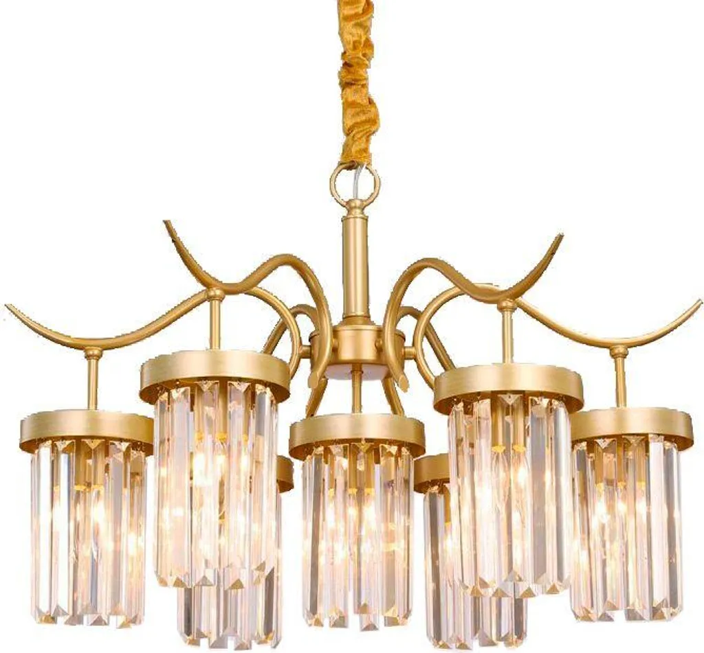 Lampada tooLight App768-7Cp Gold - Lampadario Design Oro 7 Luci E27
