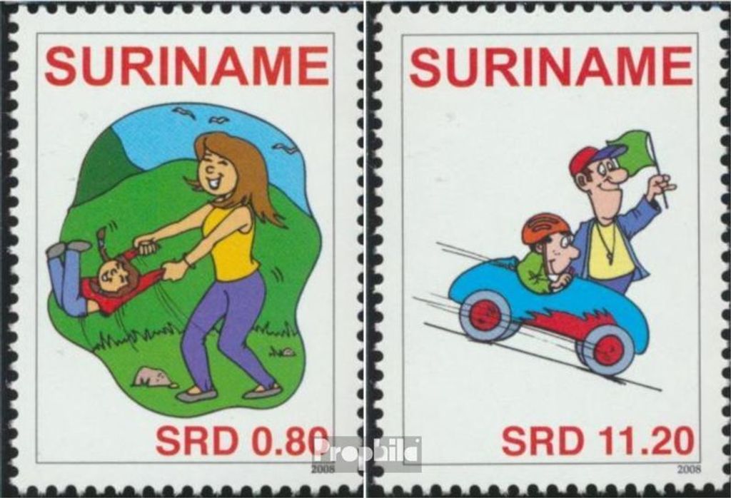 Briefmarken Suriname 2008 Mi 2250-2251 (kompl.Ausg.) postfrisch Kinder