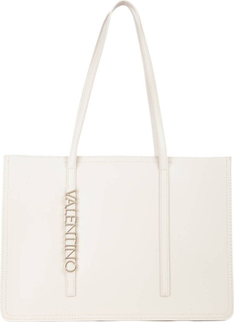 VALENTINO Taschen Schultertasche Kunstleder Wall Re Shopping Bag ecru