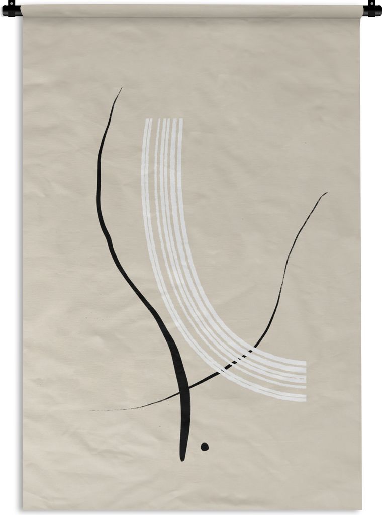 MuchoWow Wandteppich Wandbehang Linie - Pastell - Gestaltung 120x180 cm Tapisserie Dekoration Wandtuch - Schlafzimmer - Dekorationen für das Haus