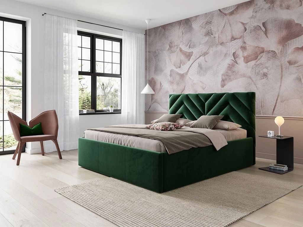 Manželská posteľ s úložným priestorom 160x200 SUELA - Obrázok produktu 