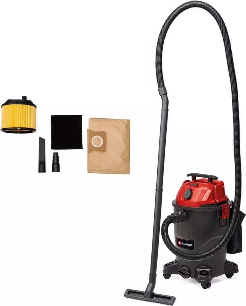 Aspirateur eau et poussière Einhell TC-VC 1930 A avec cuve inox de 30L