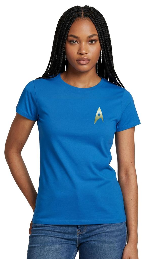 Spreadshirt Star Trek The Original Series Logo Frauen T-Shirt, L, Royalblau
