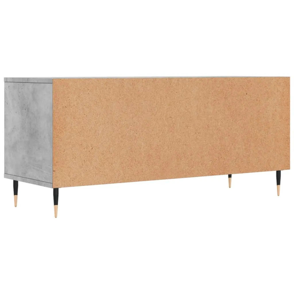 The Living Store Mobile TV grigio cemento 100x34,5x44,5 cm Materiale in legno - 8
