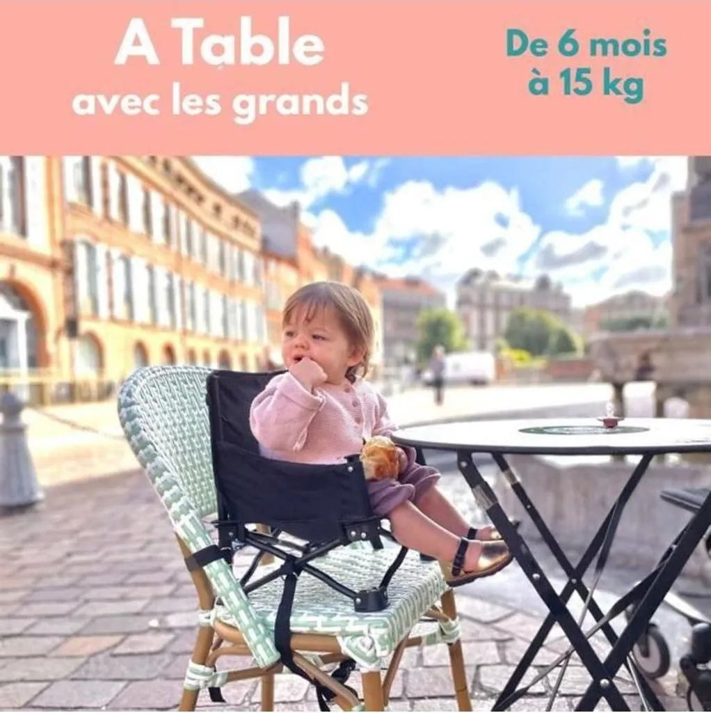 Rehausseur de chaise compact transformable en petite chaise enfant - 10