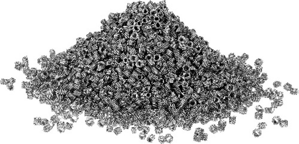 Prismenfedern - 1 L Rostfreie/PRISM SPRINGS KUPFERFÜLLUNG Edelstahlfedern