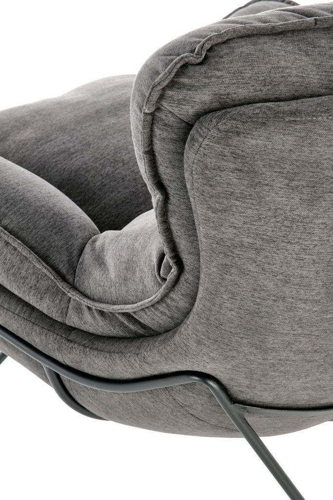 Halmar Designové křeslo Volker - tmavě šedé / černé Obrázek produktu 9