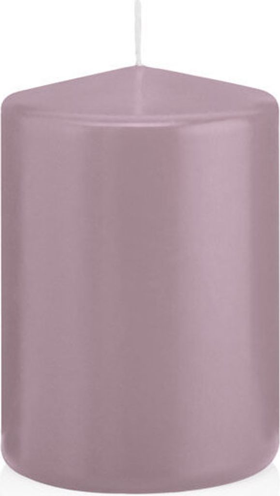 Stumpenkerzen Mauve Lila 100 x Ø 68 mm, 12 Stück