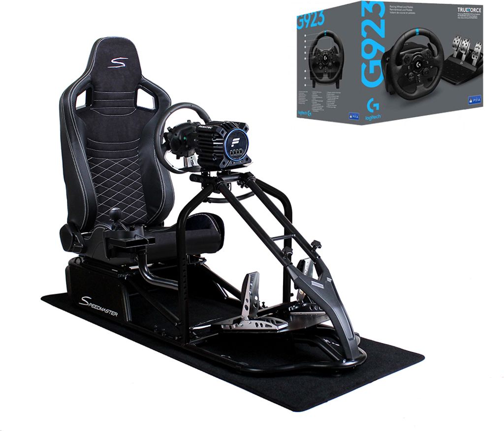SIM Racing Cockpit Seat Pro Sim Rig SCHWARZ | Gaming Produktbild