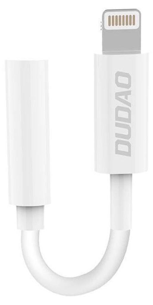 DUDAO Adapter USB Lightning - Jack 3.5mm Bialy Produktbild 