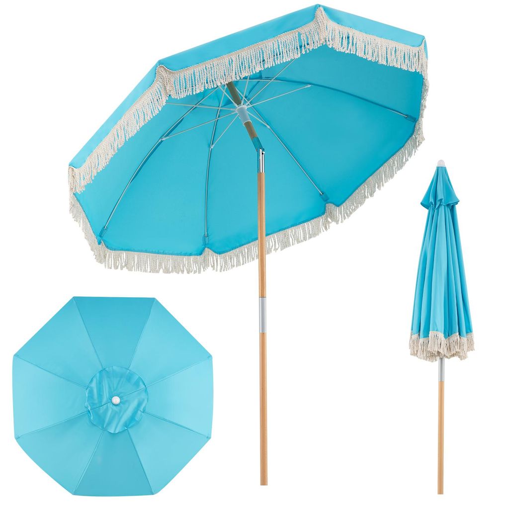 COSTWAY Parasol ogrodowy Boho, φ170 cm Parasol ogrodowy z Zdjęcie produktu 