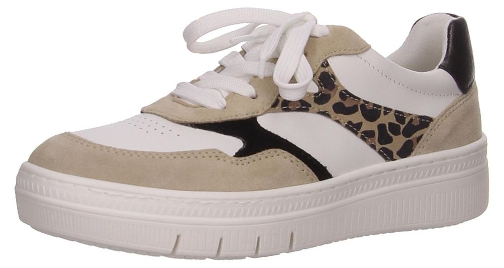 Tamaris Sporthalbschuhe Formsohle modisch in weiss/weiss kombi, Gr. 40