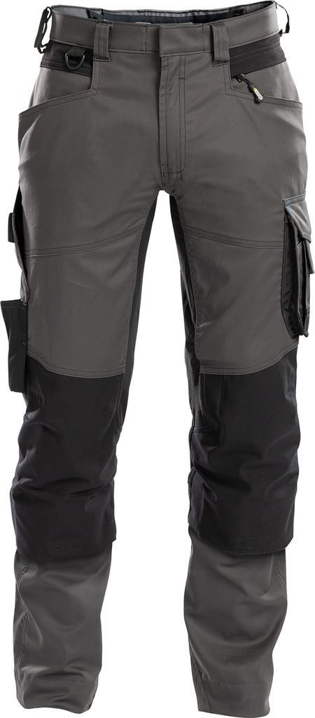 DASSY Dynax Arbeitshose mit Stretch und Kniepolstertaschen ANTHRAZITGRAU/SCHWARZ Gr.44 Länge: STANDARD