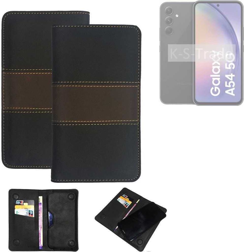 K-S-Trade Hülle Handyhülle kompatibel mit Samsung Galaxy M54 5G Schutzhülle Walletcase Bookstyle Tasche Schutz Case Handytasche Wallet Cover