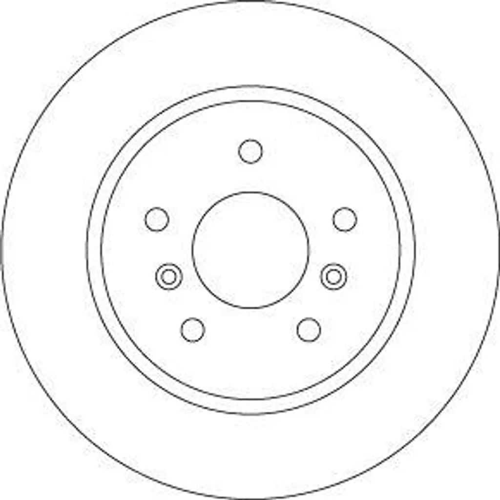 Disque de frein arrière plein TRW DF6787 pour Qashqai J11 et Kadjar