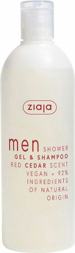Ziaja Men Gel De Ducha y Champú Red Cedar 400ml