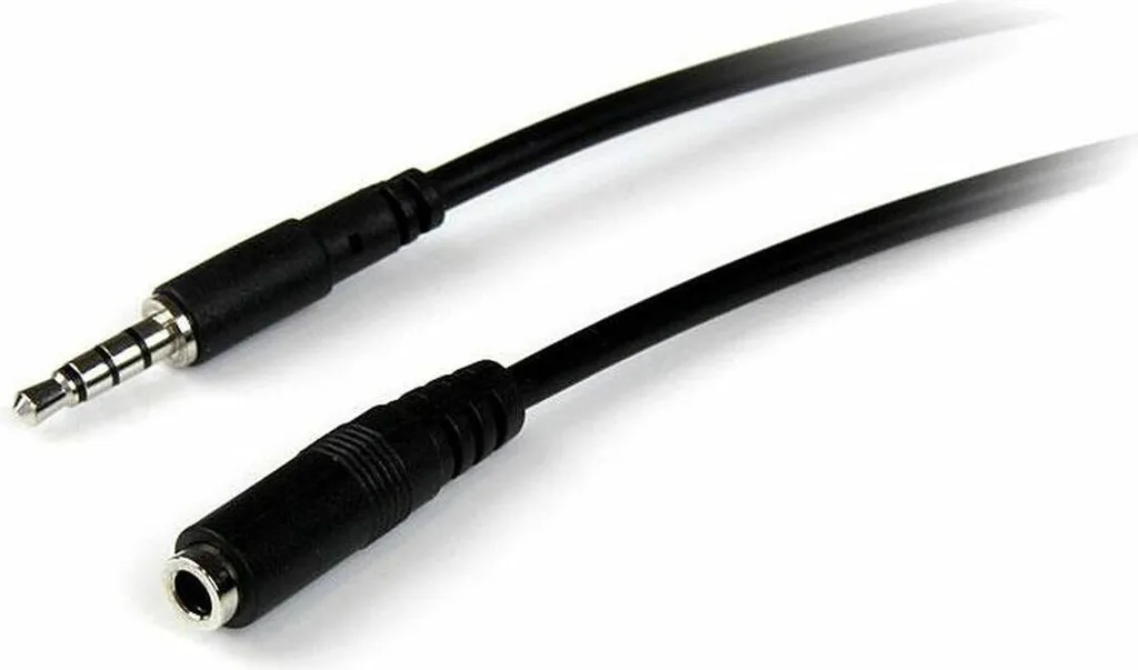Startech MUHSMF1M Prolunga Jack 3.5mm Maschio-Femmina 1m Nero