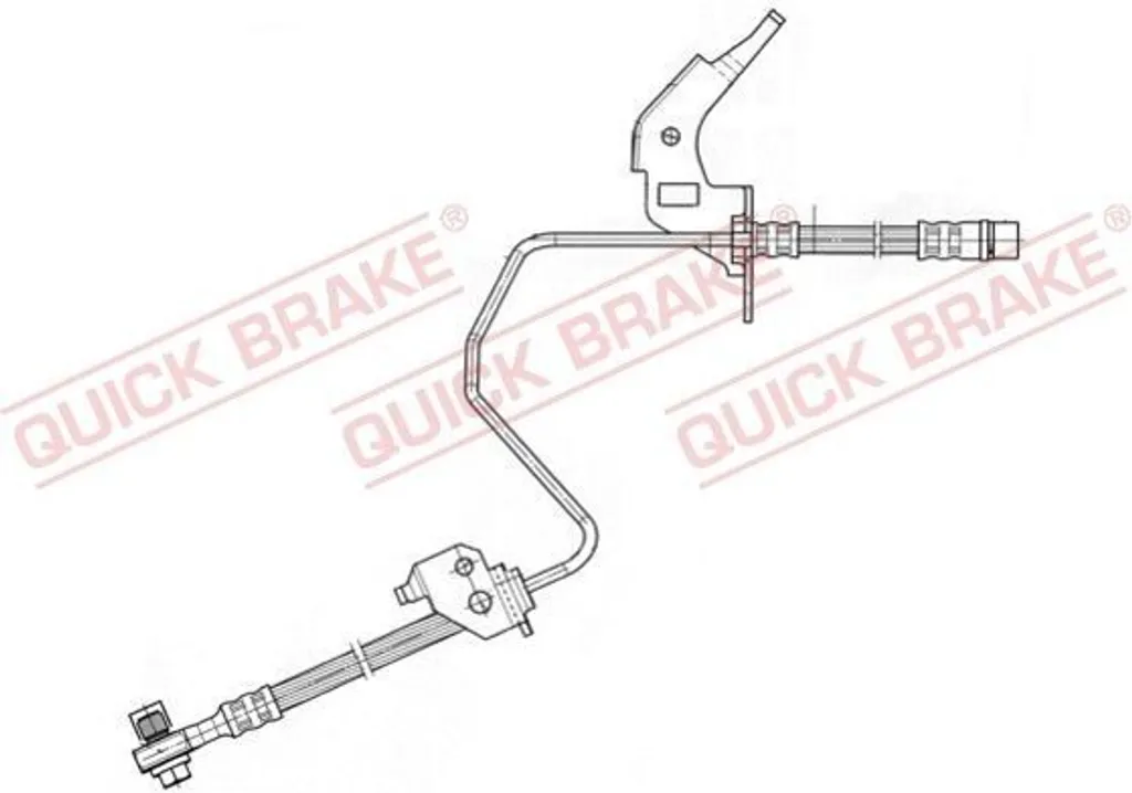 Flexible de frein anti-fuite pour Opel Astra H Meriva A Zafira 59.960X