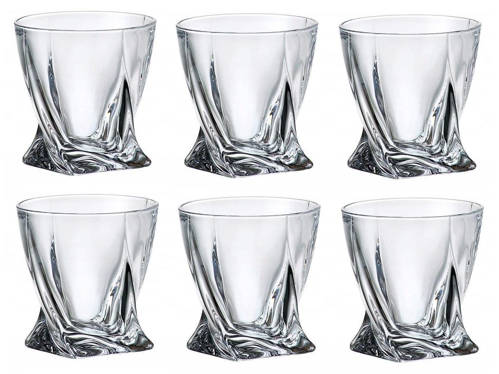 6er-Set Gläser 340 ml Quadro Bohemia Produktbild 