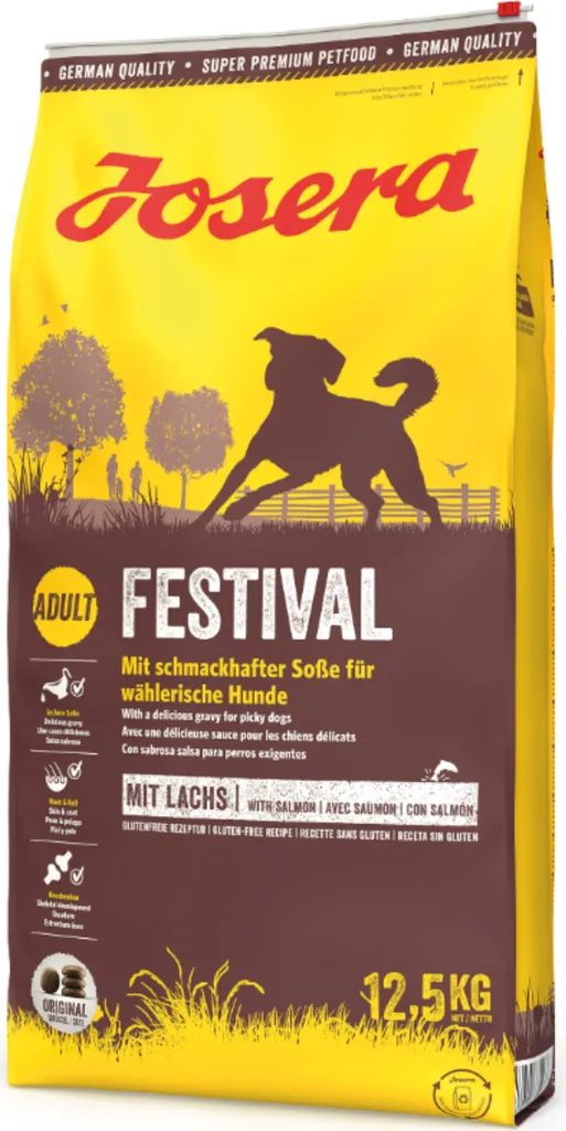 Croquettes chien Josera Festival 12,5kg aliment complet haute appétence
