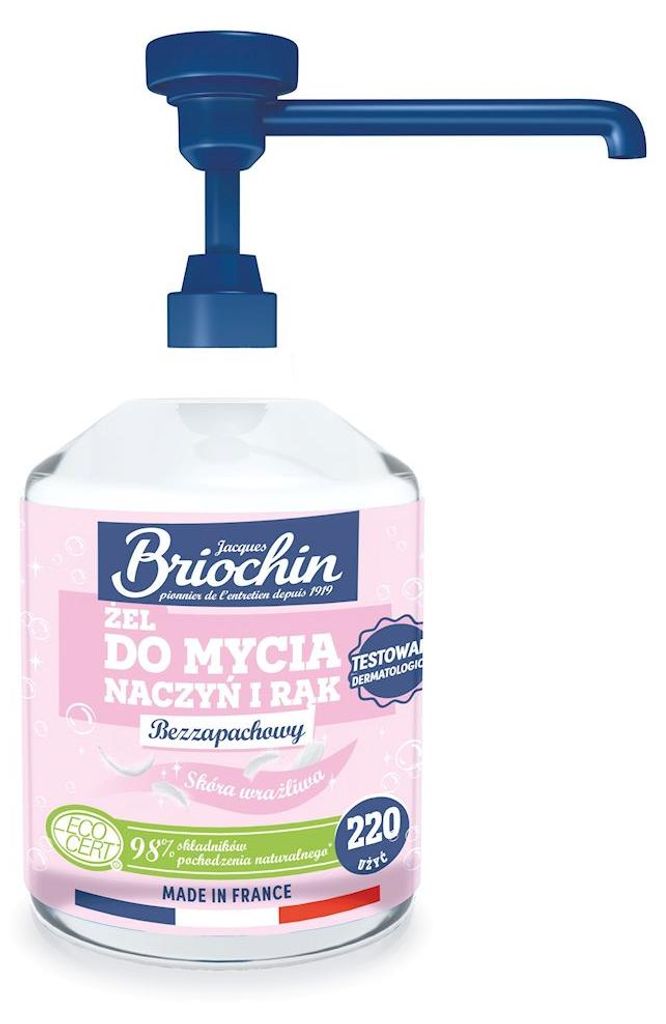 ŻEL DO MYCIA NACZYŃ I RĄK NA BAZIE MYDŁA MARSYLSKIEGO ECO 500 ml - BRIOCHIN