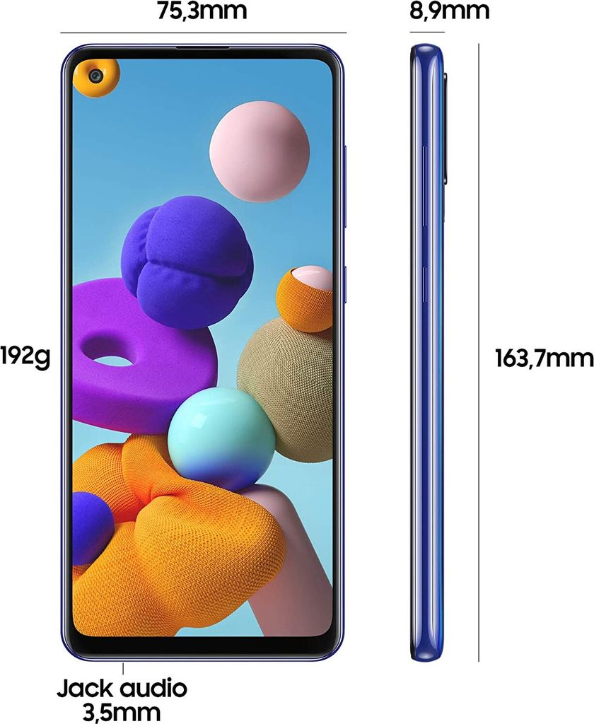 Samsung Galaxy A21s  - 32GB - SM-A217F/DS - Dual-Sim -  - Produktbild 13