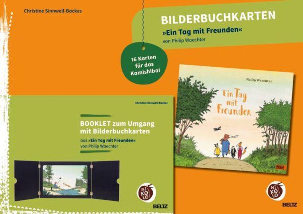 Bilderbuchkarten »Ein Tag mit Freunden« von Philip Waechter