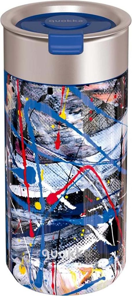 Quokka Boost Coffee Tumbler - Edelstahl-Thermobecher mit Brühvorrichtung 400 ml (Abstract)