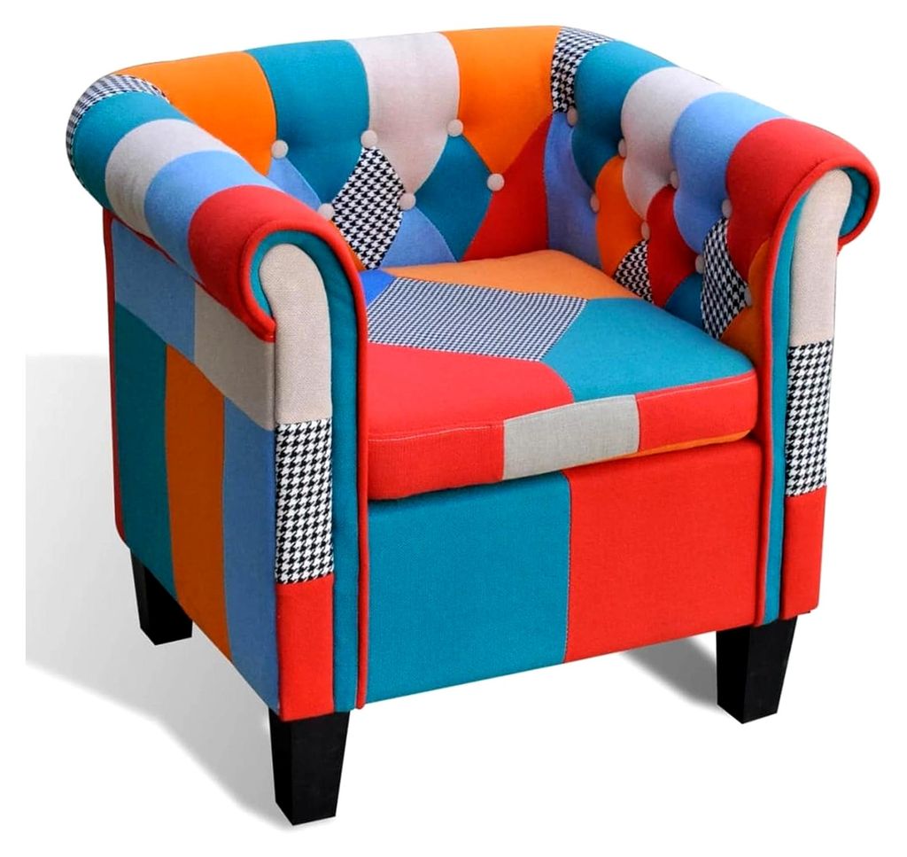 Sessel mit Patchwork-Design Stoff