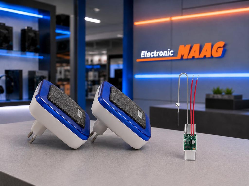 Klingel Erweiterung mit 2 Empfängern für die Steckdose Produktbild 