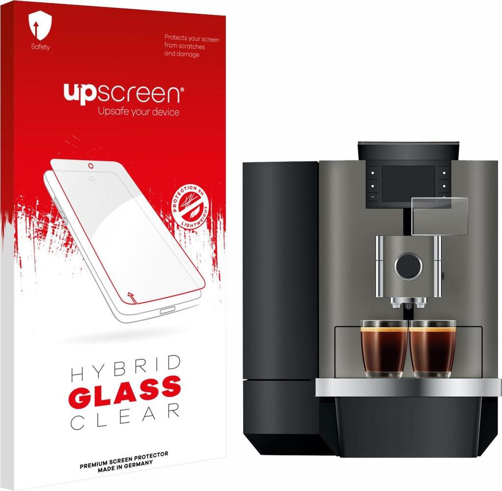 upscreen Schutzglas für Jura X10 Schutzfolie Panzer Folie Glas Display Schutz klar