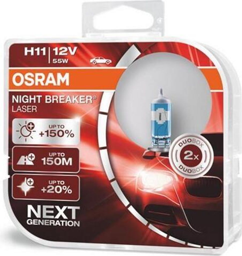 Żarówka H11 12V/55W Pgj19-2  150  Night Breaker Laser Duo Zdjęcie produktu 