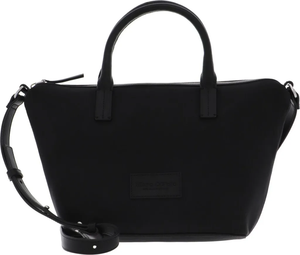 Marc O'Polo Wera Shopper - Sac à épaule en cuir noir élégant et spacieux