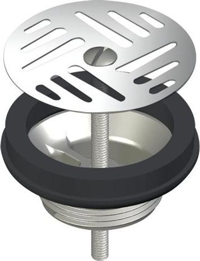 Delabie Siebablaufv. f. UR u. WT, D63mm G 11/4B Edst. m. Zentralschr.