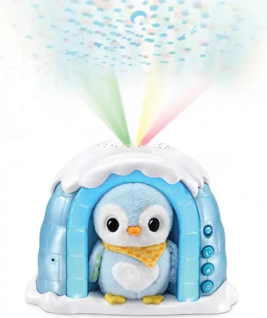 Vtech Pingouin Peluche Projecteur Version Igloo Espagnol Bleu One Size - 6