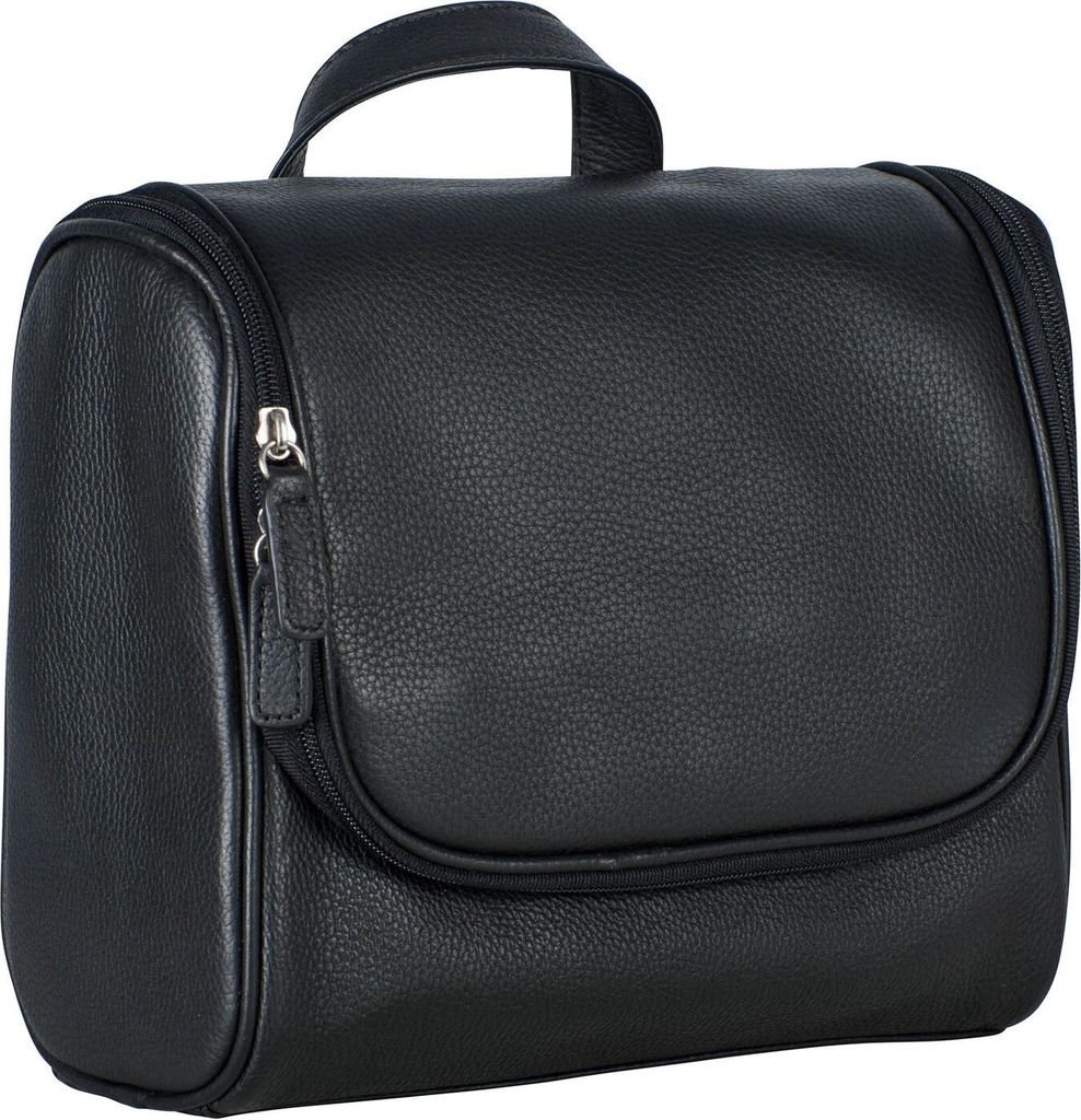 LEONHARD HEYDEN Leder Kosmetiktasche Berlin Washbag Black Produktbild 