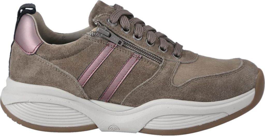 Xsensible SWX3 Lady Damen Sneaker, Abrollschuh, Schnürer, Leder, Dark Taupe - Damenschuhe Bequeme Schnürschuhe, Braun, leder