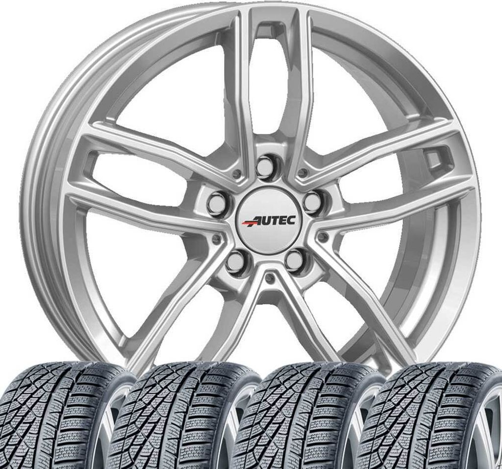 Kompletträder Winterräder Winterkompletträder Reifen mit Felgen Mercador 7,5x17 ET42 5x112 kompatibel mit Mercedes-Benz C-Klasse
