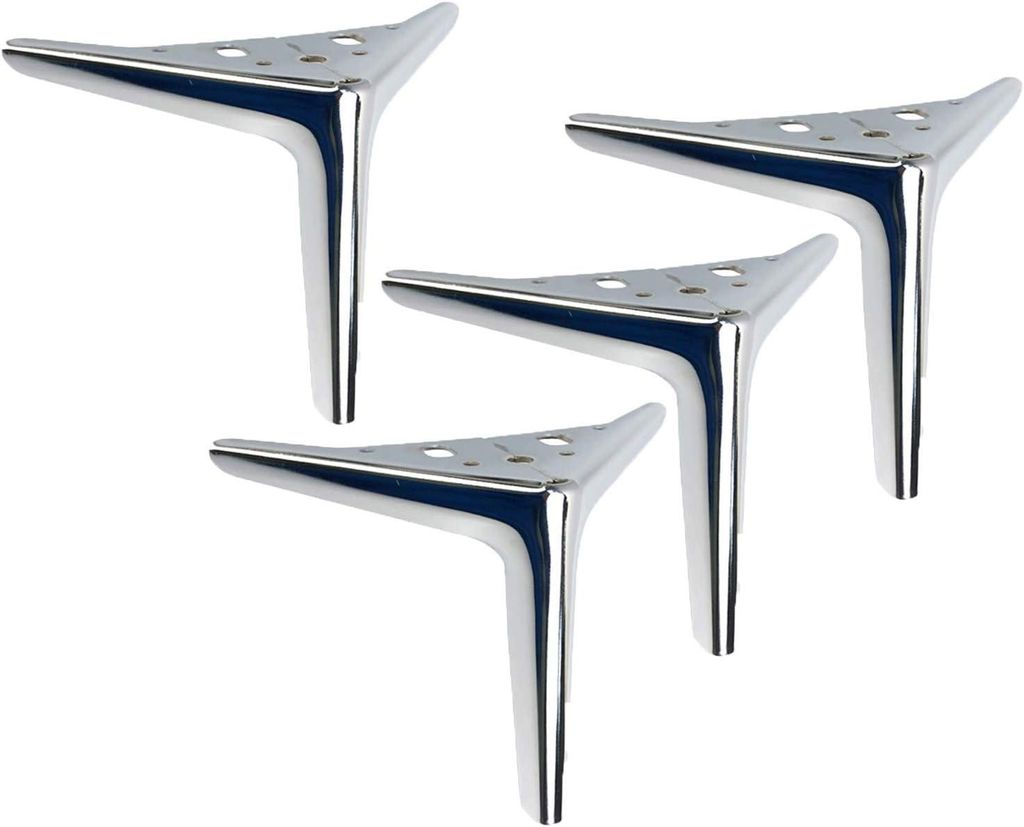 Pieds Meubles Métal Argentés – Wechsellicht, Canapé, Tisch, Tisch, langlebig