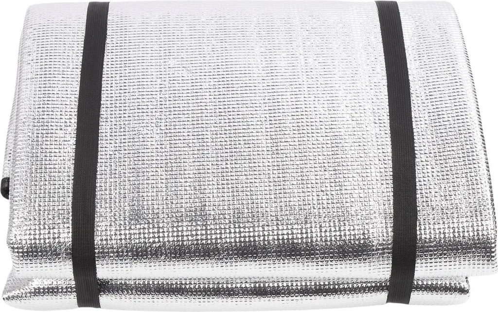 Tapis de pique-nique pour tente et plein air avec film alu imperméable