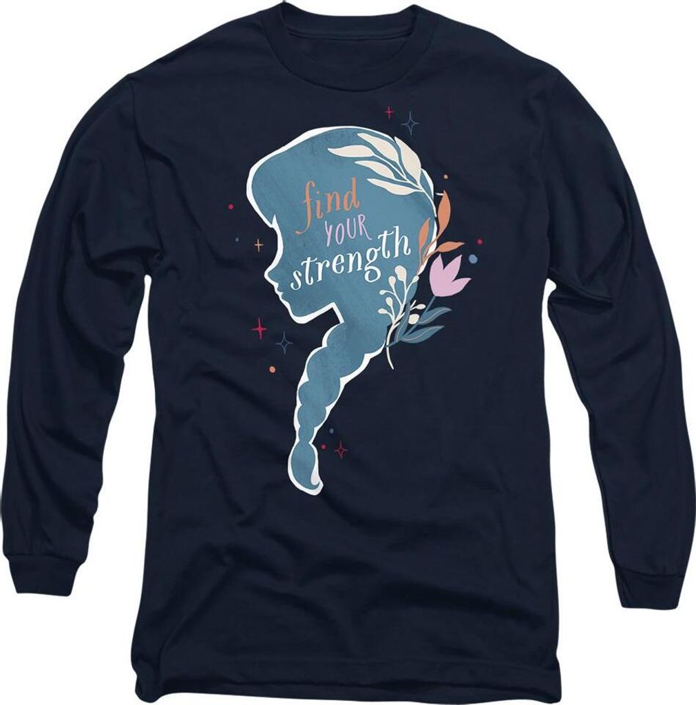 Frozen - "Find Your Strength" T-Shirt für Herren/Damen Uni TV14788 (XXL) (Marineblau)