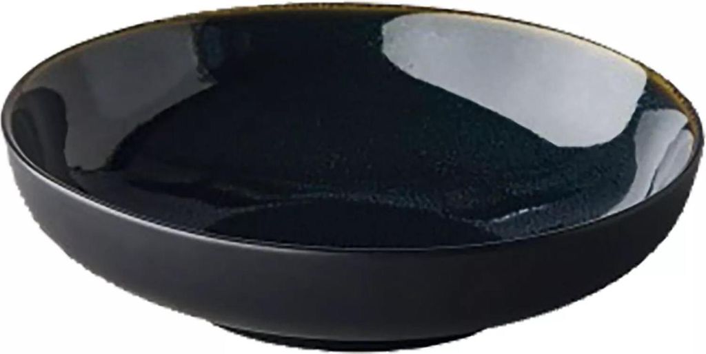 STYLEPOINT Speckle Teller tief blau, schwarz gesprenkelt, ø: 220 mm