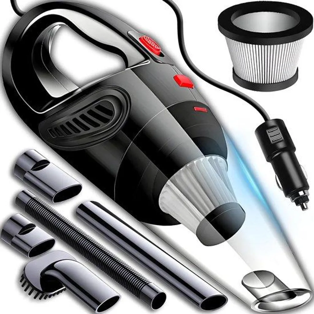 Aspirateur portable pour voiture 12V idéal pour poils et poussières