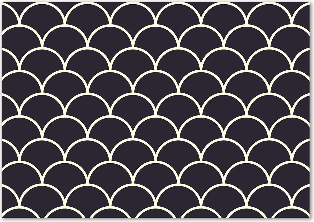 Tulup Glas-Bild - 100 x 70 - Wandbild aus Glas - Wandkunst - Wandbild hinter gehärtetem Sicherheitsglas - Sonstige - Fischschuppen - Grau