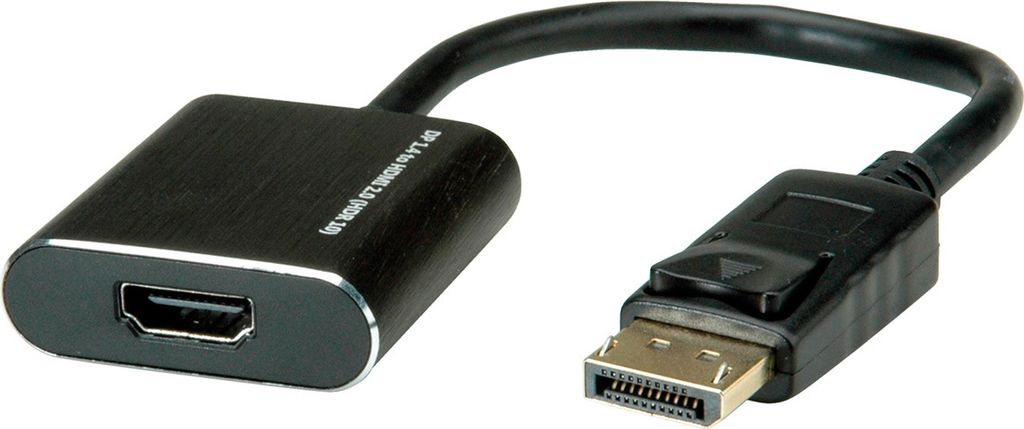 ROLINE DisplayPort-HDMI Adapter, v1.4, HDR 10, DP ST-HDMI BU, Aktiv