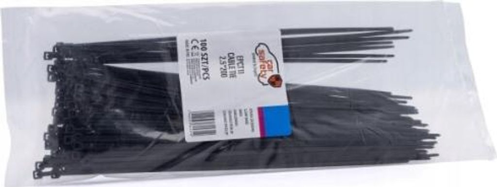 100 stuks kabelbinders, type EINPARTS EPCT11, lengte 200 Productafbeelding 
