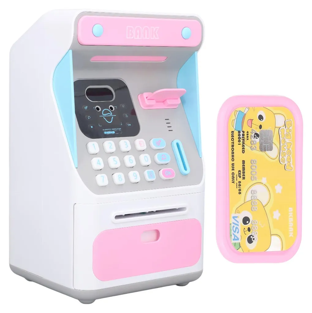 Tirelire Distributeur Automatique Enfant à Reconnaissance Faciale ATM
