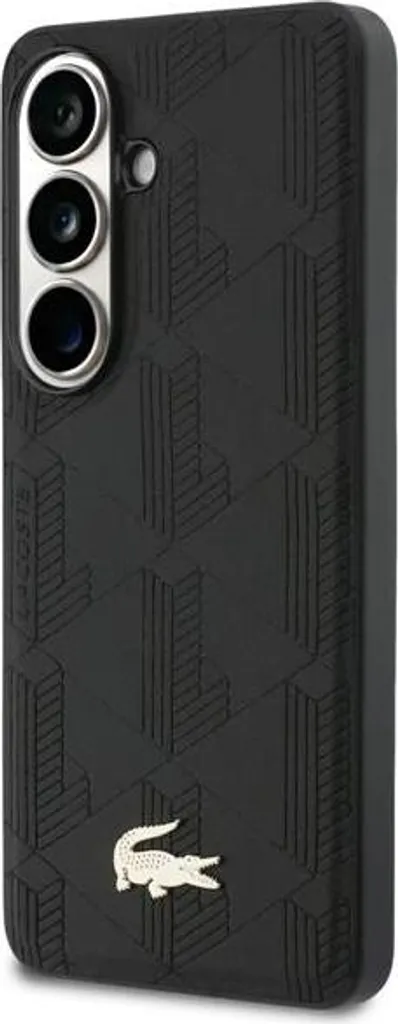 Coque Samsung Galaxy S26 Lacoste Noire et Or Compatible MagSafe