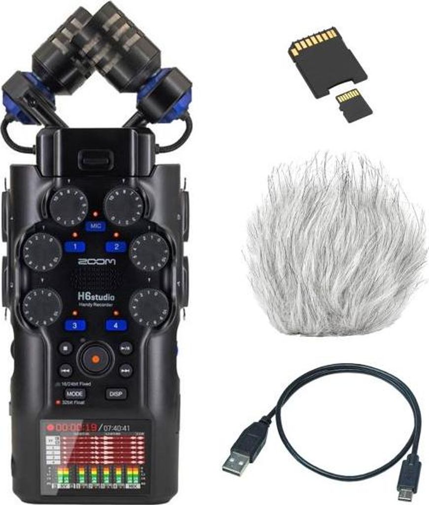 Zoom Audio-Recorder H6 Studio mit Zubehör-Set