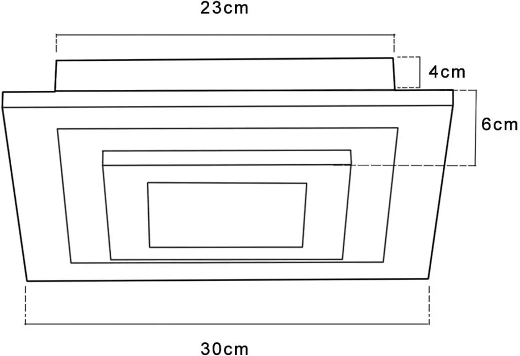 ZMH Plafoniera LED Professionale 23W 30cm - Luce Soggiorno Alta Qualità - 3
